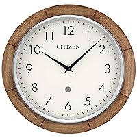 Citizen Clocks CC5011 Citizen Smart Echo Compatible Wall Clock with Multiple Timers, 12 in, Brown