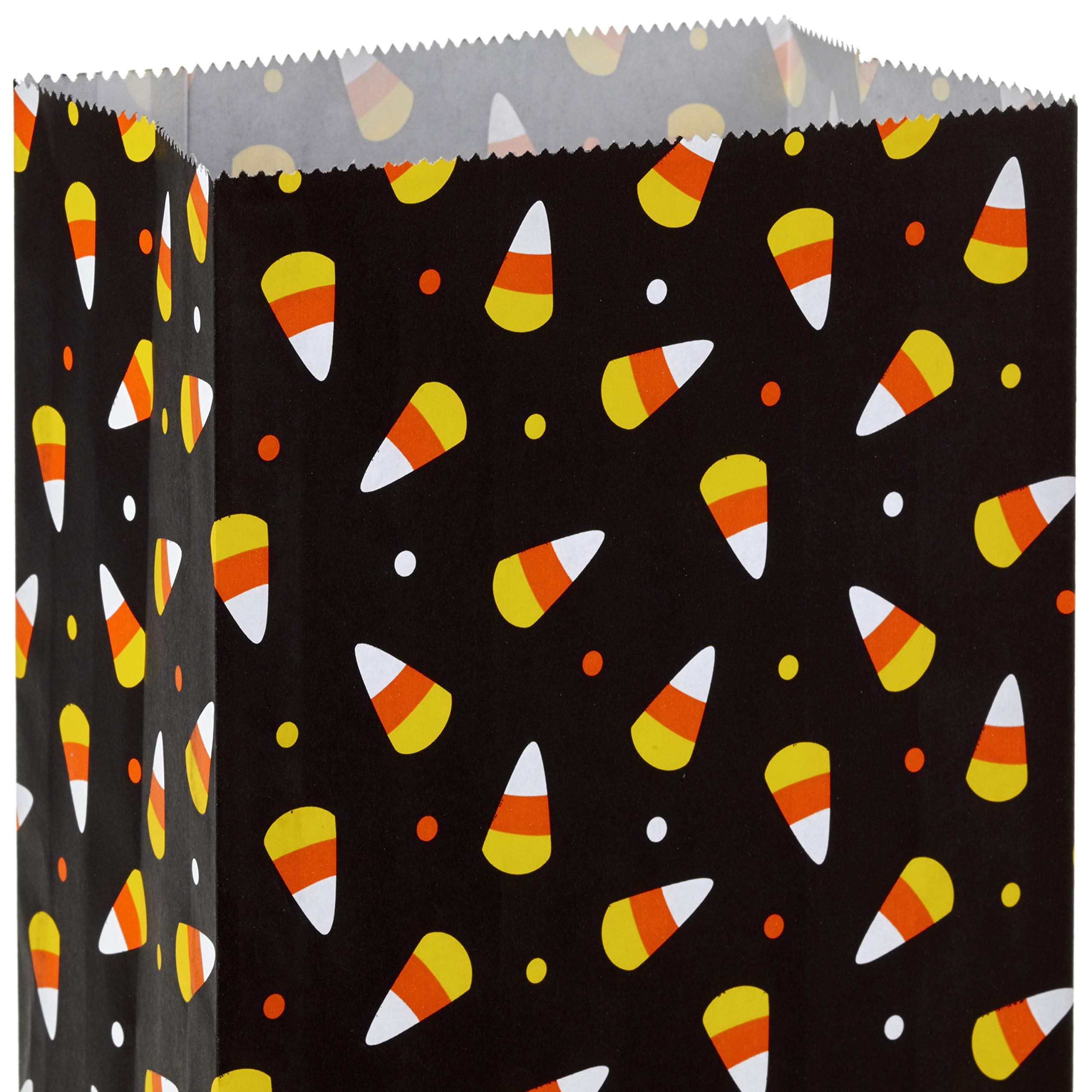 Hallmark Halloween Party Favor and Wrapped Treat Bags (15 Ct., Candy Corn) for Trick or Treating, Class Parties, Crafts and More