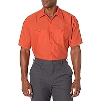 Men's Industrial Work Shirt, Regular Fit, Short Sleeve
