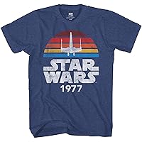 STAR WARS 1977 Logo Rainbow X-Wing Men's Adult T-Shirt