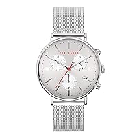 Ted Baker Mimosaa Men's Silver Stainless Steel Mesh Band Watch (Model: BKPMMF901)