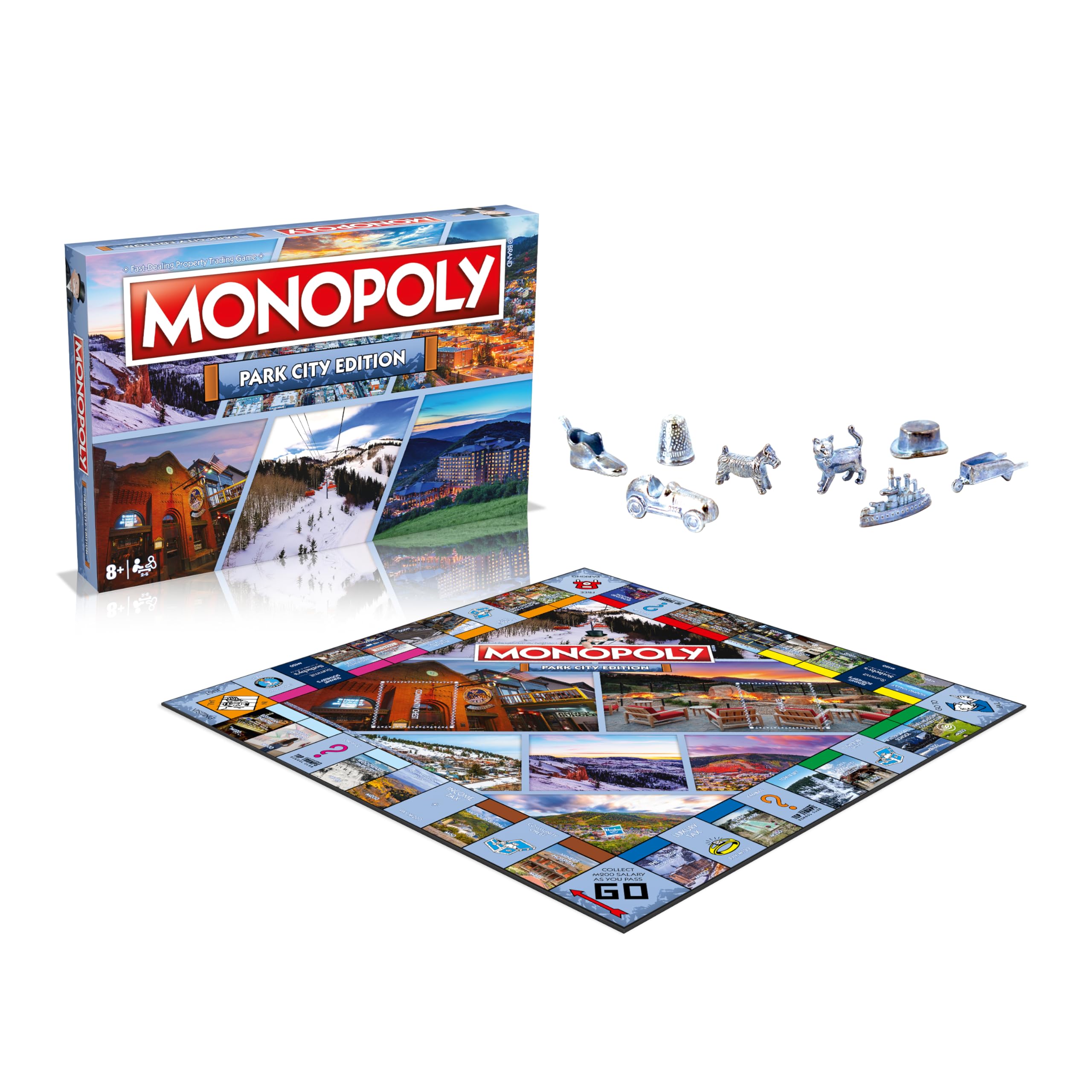 Park City Monopoly Family Board Game, for 2 to 6 Players, Adults and Kids Ages 8 and up, Buy, Sell and Trade Your Way to Success