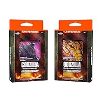 Godzilla Challenger Series - King Ghidorah & Rodan Deck - 2 Character Decks, Ready to Play, Deck Building Card Game, Licensed, UVS Games