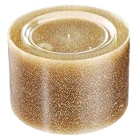 Liacere 100Pieces Gold Plastic Plates-Disposable Gold Glitter Plates-10.25inch Premium Plastic Dinner Plates for Wedding &Parties