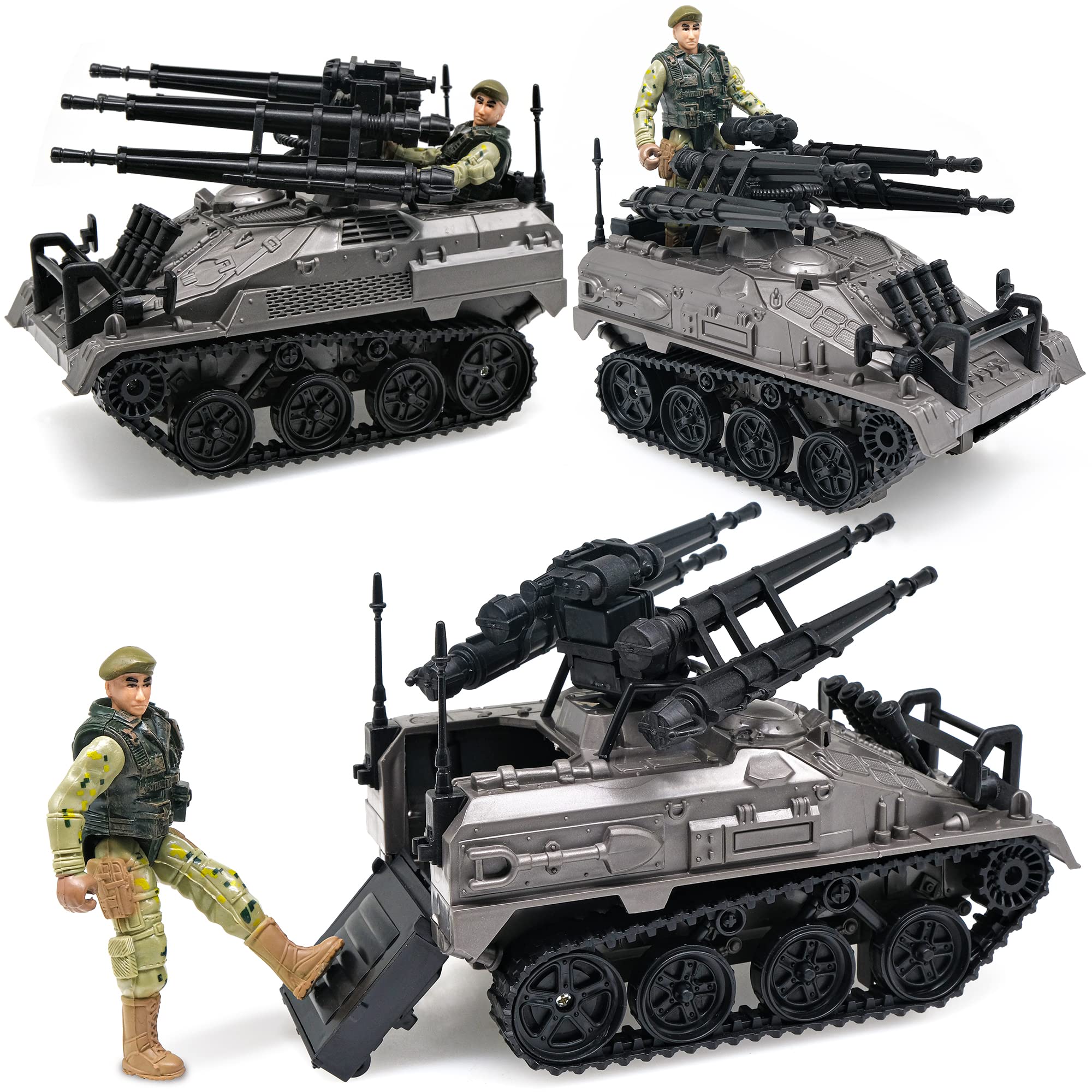 MISTBUY US Army Men Action Figures with Military Vehicles Toys Playset, Toy Soldiers with Military Trucks, Helicopter, War Tent for Kids Boys Girls, Best Age 6 7 8 9 10