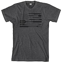 Threadrock Men's Barbecue Tools American Flag T-Shirt