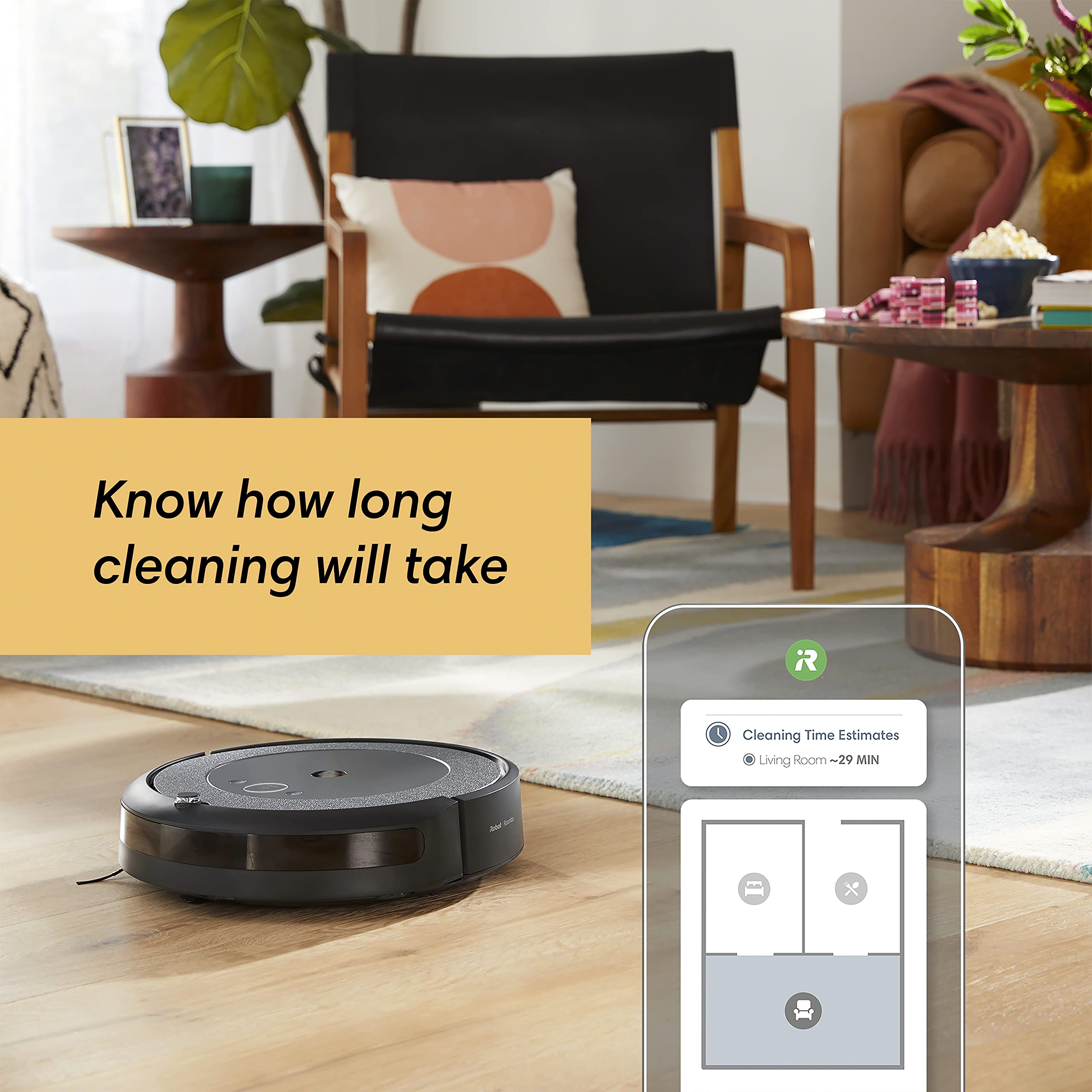 iRobot Roomba i3+ EVO (3550) Self-Emptying Robot Vacuum – Now Clean by Room with Smart Mapping, Empties Itself for Up to 60 Days, Works with Alexa, Ideal for Pet Hair, Carpets​, Roomba i3+