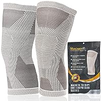 MagnetRX® Magnetic Knee Sleeve – (2-Pack) Effective Compression Knee Brace with Magnets for Knee Comfort & Recovery – Magnetic Knee Brace Support (X-Large)