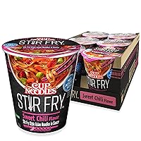 Cup Noodles Stir Fry Noodles in Sauce, Sweet Chili, 2.89 Ounce (Pack of 6)