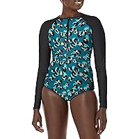 Body Glove womens Long Sleeve Zip Front Paddle Suit With Upf 50+