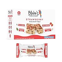 Blake’s Seed Based Rice Crispy Treats – Strawberry (18 Count), Nut Free, Gluten Free, Dairy Free & Vegan, Healthy Snacks for Kids or Adults, School Safe, Low Calorie Organic Fruit Flavored Snack