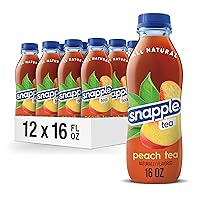 Peach Tea, 16 fl oz recycled plastic bottle, Pack of 12
