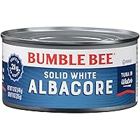 Bumble Bee Solid White Albacore Tuna in Water, 12 oz Cans (Pack of 12) - Wild Caught Tuna - 21g Protein per Serving - Non-GMO Project Verified, Gluten Free, Kosher - Great for Tuna Salad & Recipes