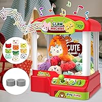 Kids Claw Machine Toys, Mini Claw Machine for Kids Electronic Vending Machine Prize Dispenser Toys, Arcade Games Candy Machine with Adjustable Music Xmax Gifts Toys for Girls Boys 5-8 8-10