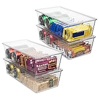 ClearSpace Plastic Pantry Organization and Storage Bins With Lids – Perfect for Kitchen, Fridge, Refrigerator,Cabinet Organizers