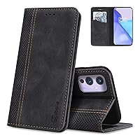 Case for Sony Xperia 5 IV Case PU Leather Flip Wallet Case with Magnetic Closure Kickstand Card Slots Folio Phone Case Cover Shockproof Black