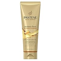 Pantene Gold Series Sulfate-Free Moisture Boost Conditioner Infused with Argan Oil for Curly, Coily Hair, 8.4 fl oz