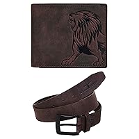 Luke Leather Wallet & Casual Belt Combo Gift Set for Men