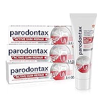 Parodontax Active Gum Repair Whitening Toothpaste for Bleeding Gums - 3x3.4 oz Tube