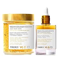 Truly - Vegan Collagen Jelly Face Mask and Vegan Collagen Anti-Aging Serum Bundle
