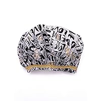 Betty Dain Hipster Collection Shower Cap, Waterproof, Frosted PEVA Material, Oversized Design Perfect for Every Hair Length, Elasticized Hem, True Love