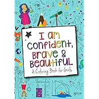 Hopscotch Girls I Am Confident Brave & Beautiful, Inspirational Coloring Books for Kids Ages 4-8 & Up - Kids Coloring Book for Girls 8-12, Empowering Girls Books to Boost Confidence. Kids Color Book