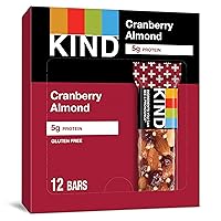 Bars, Cranberry Almond, Healthy Snacks, Gluten Free, 12 Count