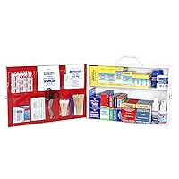 Rapid Care First Aid 80093 2 Shelf ANSI/OSHA Compliant All Purpose First Aid Cabinet, Wall Mountable