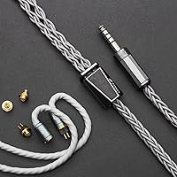 HiFiGo Effect Audio Signature Series Eros S Earphone Cable, IEMs Cable with Interchangeable Con-X 2PIN 0.78mm Connector (4.4mm, Con-X 2PIN (0.78mm)+MMCX Connector)
