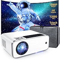 Projector, Native 1080P Projector 350ANSI 13500L 4k Support Outdoor Projector with 100