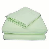 American Baby Company 100% Natural Cotton Jersey Knit Toddler Sheet Set, Celery, Soft Breathable, for Boys and Girls