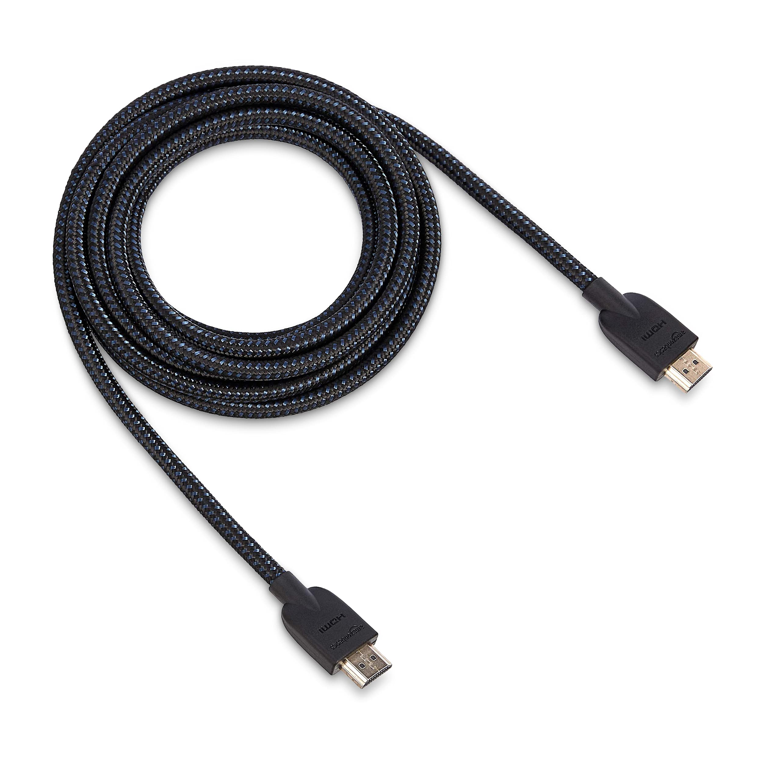 Amazon Basics High-Speed HDMI Cable (18Gbps, 4K/60Hz) - 10 Feet, Nylon-Braided for Television