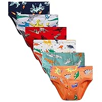 Finihen Boys Soft Cotton Underwear For Toddler Boy Truck Dinosaur Multipacks Briefs Children Undies