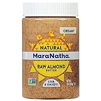 Maranatha No-Stir Creamy Raw Almond Butter Spread, 16 Ounce