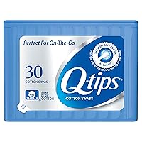 Q-tips Swabs Travel Pack,30 Count, Pack of 1 blue