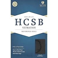 HCSB Ultrathin Reference Bible, Charcoal LeatherTouch HCSB Ultrathin Reference Bible, Charcoal LeatherTouch Imitation Leather