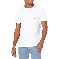 Men's Solid Crew Neck Short-Sleeve Pocket T-Shirt