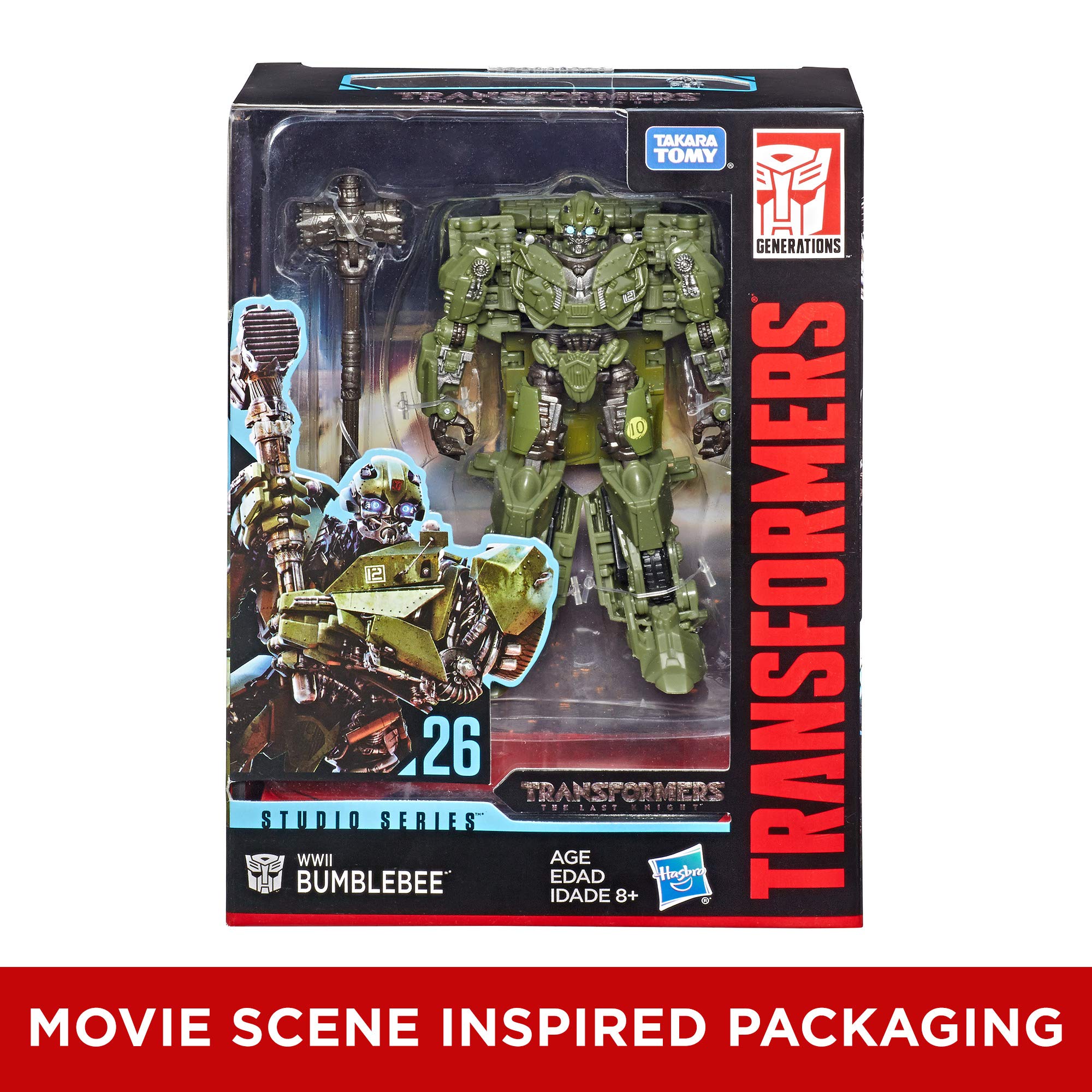 Transformers Studio Series 26 Deluxe Class The Last Knight Wii Bumblebee Action Figure