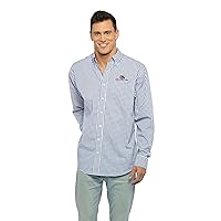 Men's Collegiate Easy-Care Long Sleeve Gingham Check Button Down Shirt