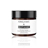 Organic & Botanic Vegan Mandarin Orange Enhancing Hydrating Day Face Moisturizer 50ml For Dry and Sensitive Skin. Premium Vegan Skincare For All Skin Types. Made In The UK.