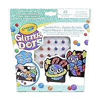 CRAYOLA Glitter Dots Sparkle Fills, Glitter with Less Mess