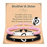 UPROMI Matching Bracelets for Couples, Dad&Daughter, Brother&Sister, Christmas Birthday Valentines Day Gifts for Him Her