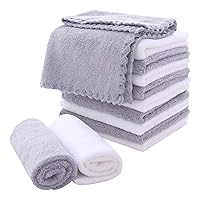 Microfiber Facial Cloths Fast Drying Washcloth 12 pack - Premium Soft Makeup Remover Cloths - Highly Absorbent