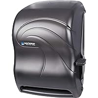 Oceans Paper Towel Dispenser 1.5 Inch Core Rolls with Lever for Bathroom, Kitchens, Restaurants, and Cafeterias, Plastic, Black Pearl