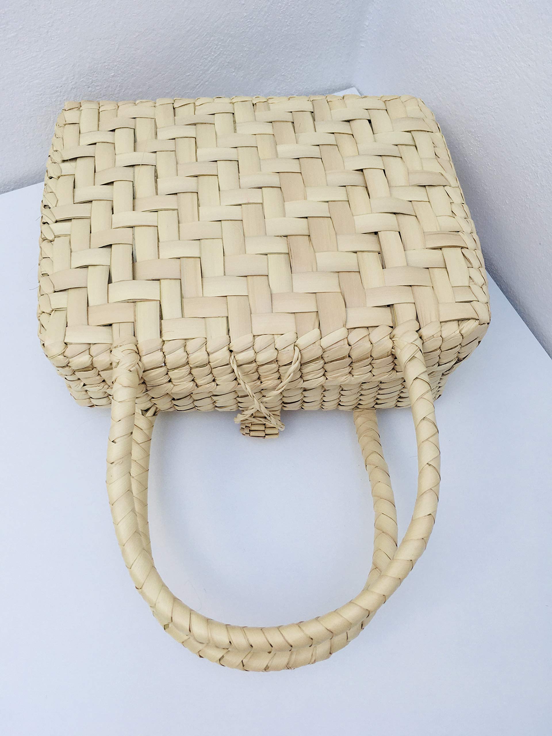 Mexican Bag Made Of Natural Palm/Briefcase/Woven Palm Bag/Palm Bag/Super original color beige palm bag