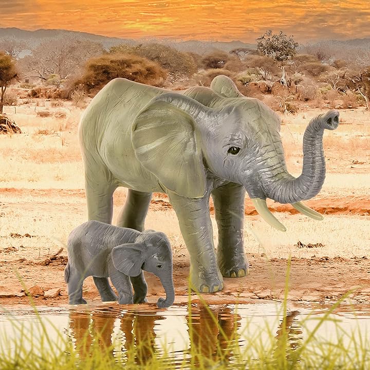 Mua Terra by Battat African Elephant Family Safari Animals (Set of 4)  Educational Toys for 3+ Year Old Kids - Realistic Animal Figurines trên  Amazon Mỹ chính hãng 2023 | Fado