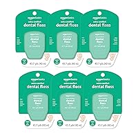 Amazon Basics Extra Comfort Mint Dental Floss, 40 m (Pack of 6)