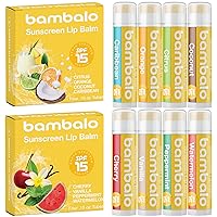 SPF 15 Variety and Tropical Lip Balm Bundle, 8-Pack