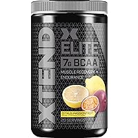 XTEND Elite BCAA Powder Island Punch Fusion | Sugar Free Post Workout Muscle Recovery Drink with Amino Acids | 7g BCAAs for Men & Women| 20 Servings