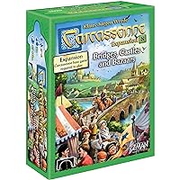Carcassonne Bridges, Castles & Bazaars Board Game EXPANSION - New Paths and Auctions Await! Medieval Strategy Game for Kids and Adults, Ages 7+, 2-6 Players, 50 Minute Playtime, Made by Z-Man Games